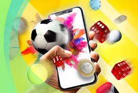 Ilustrasi permainan sportsbook dewawin365 dengan perangkat mobile